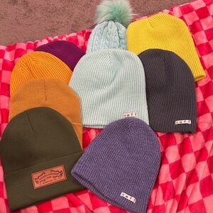 Neff and other Beanie Collection - Purple, Yellow, Orange, Green, Blue, Gray